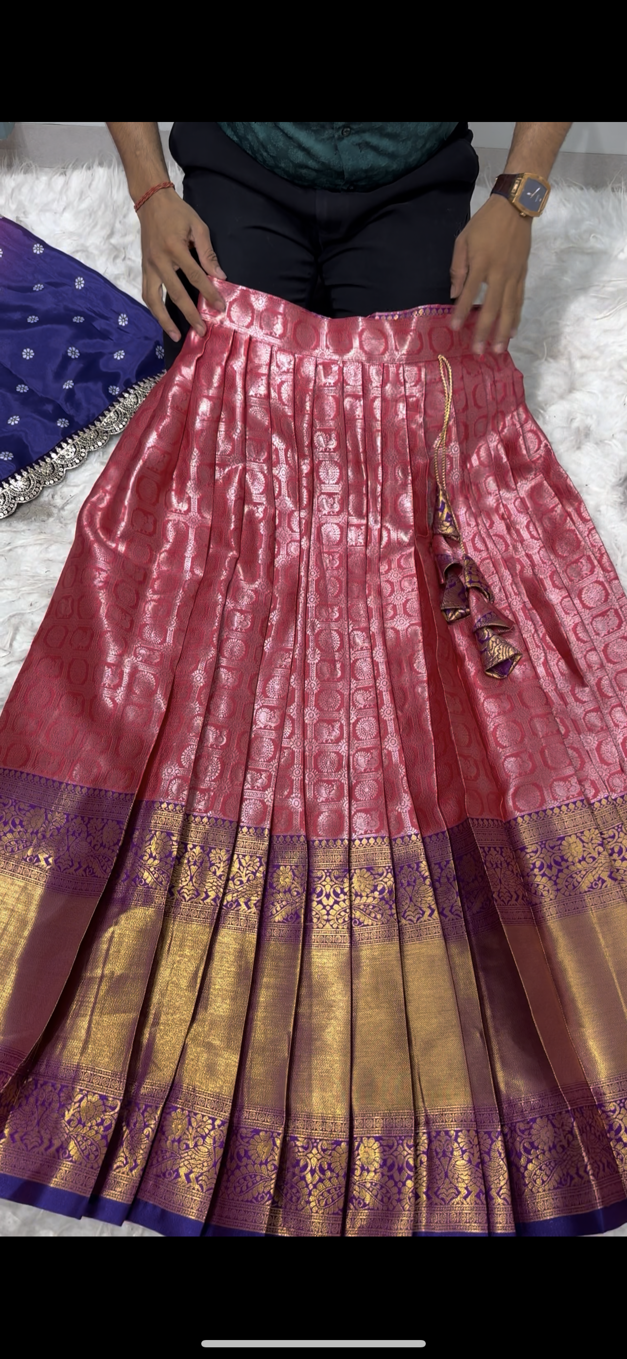 New Duel Shade Kanchipuram Lehenga sets