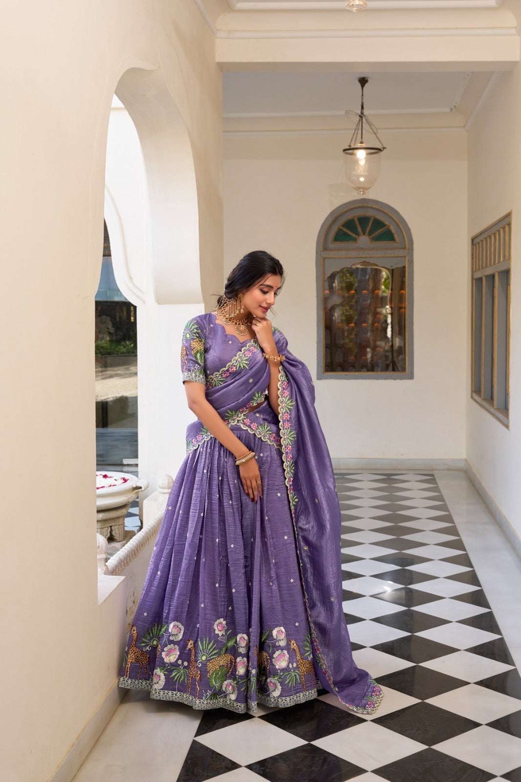 Queen Gold Crush Lehengas