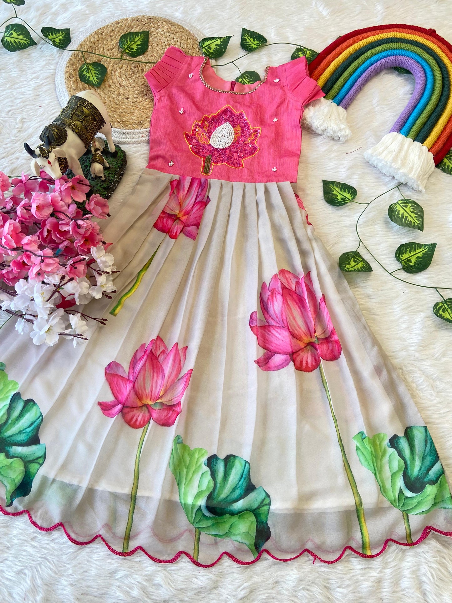 Lotus Kids Handwork Cute Gowns