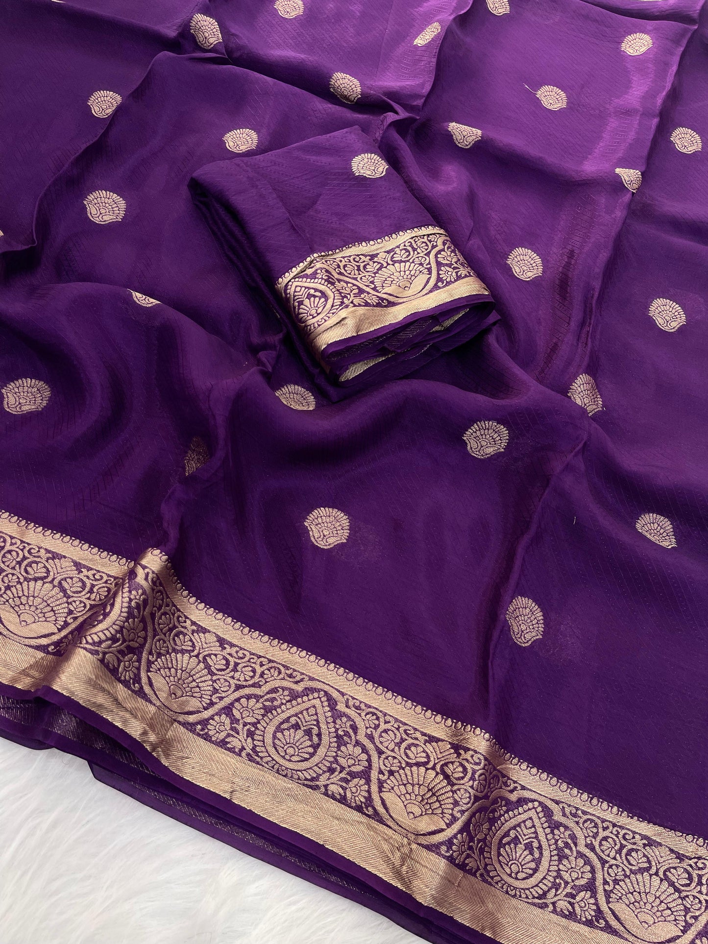 Viscose Crepe Budget Silk Sarees