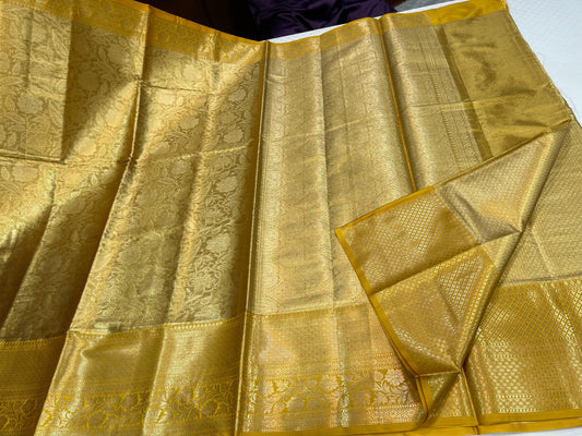 Semi Kanchipuram Banarasi Tissue sarees