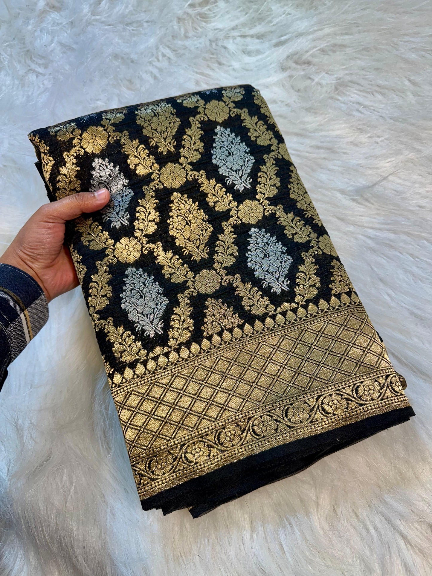 Amabani Mam inspired Banarasi Soft Katan silk
