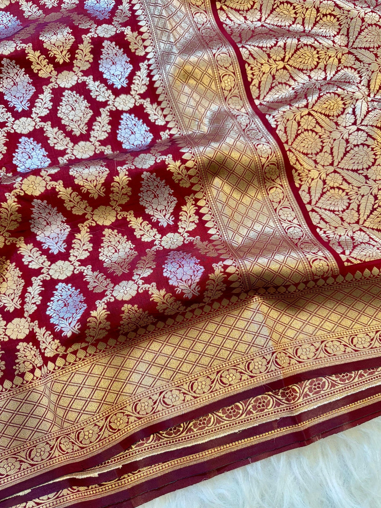 Amabani Mam inspired Banarasi Soft Katan silk