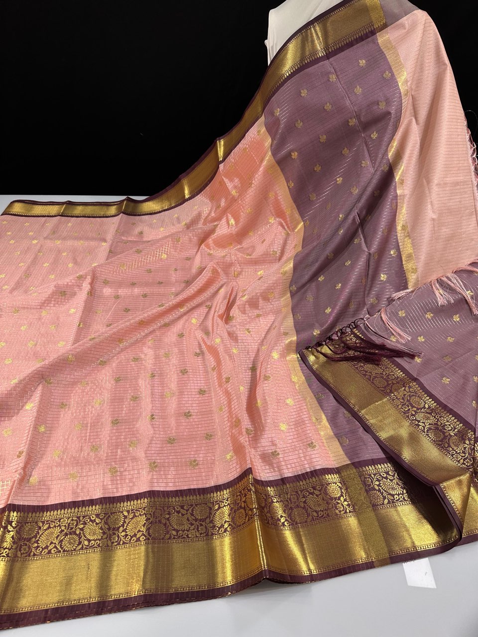 Classic Semi Gadwal Check Sarees