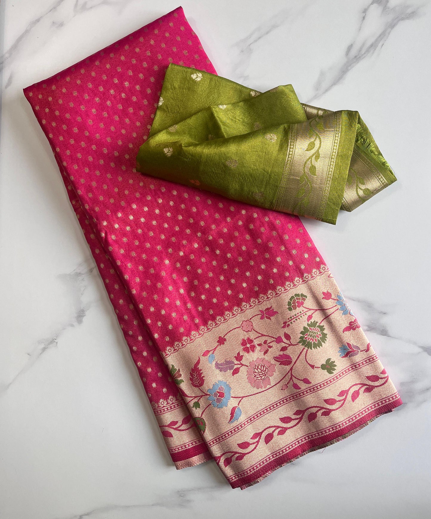 Classical Banarasi’s weaving Sarres