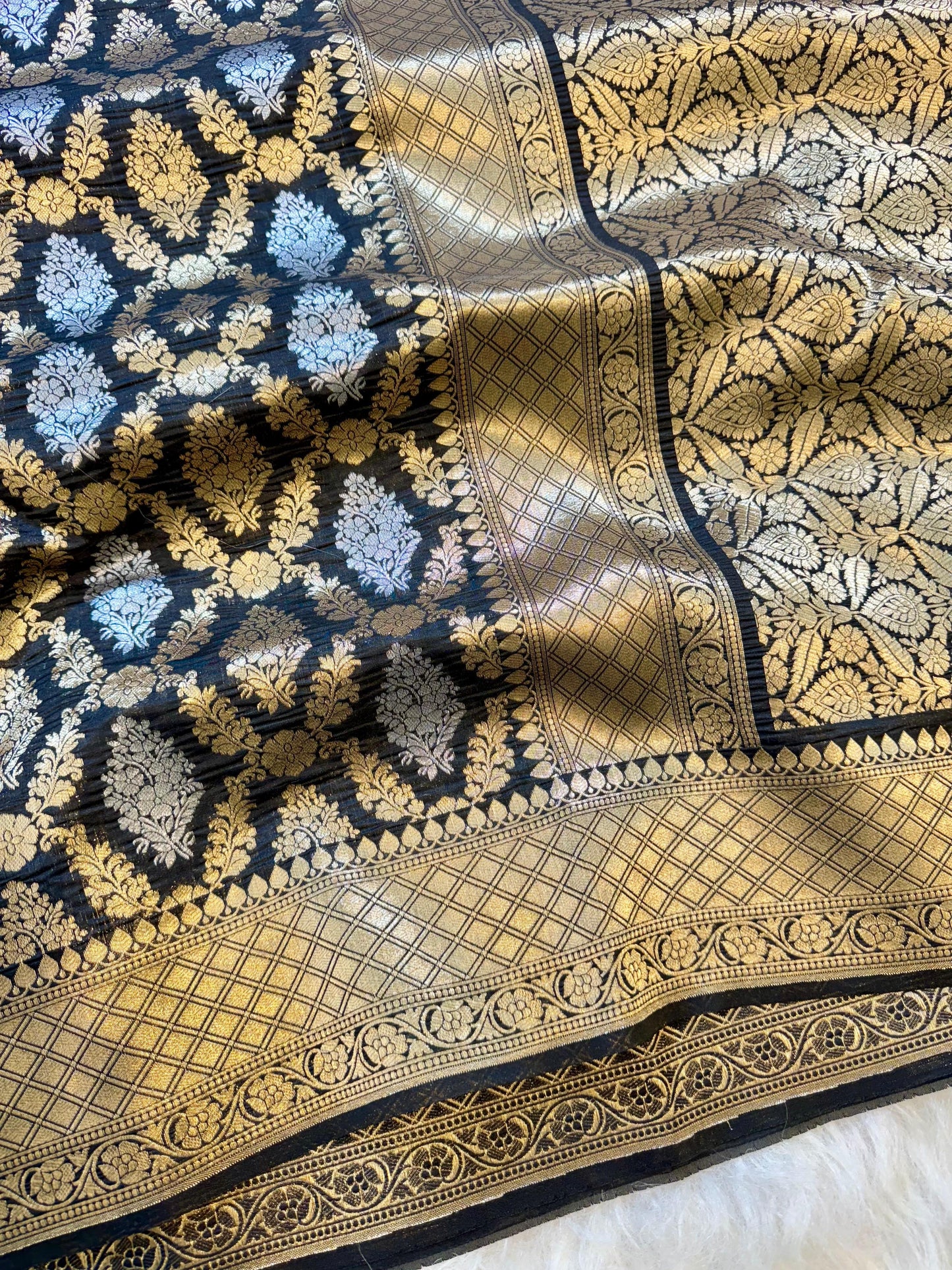 Amabani Mam inspired Banarasi Soft Katan silk