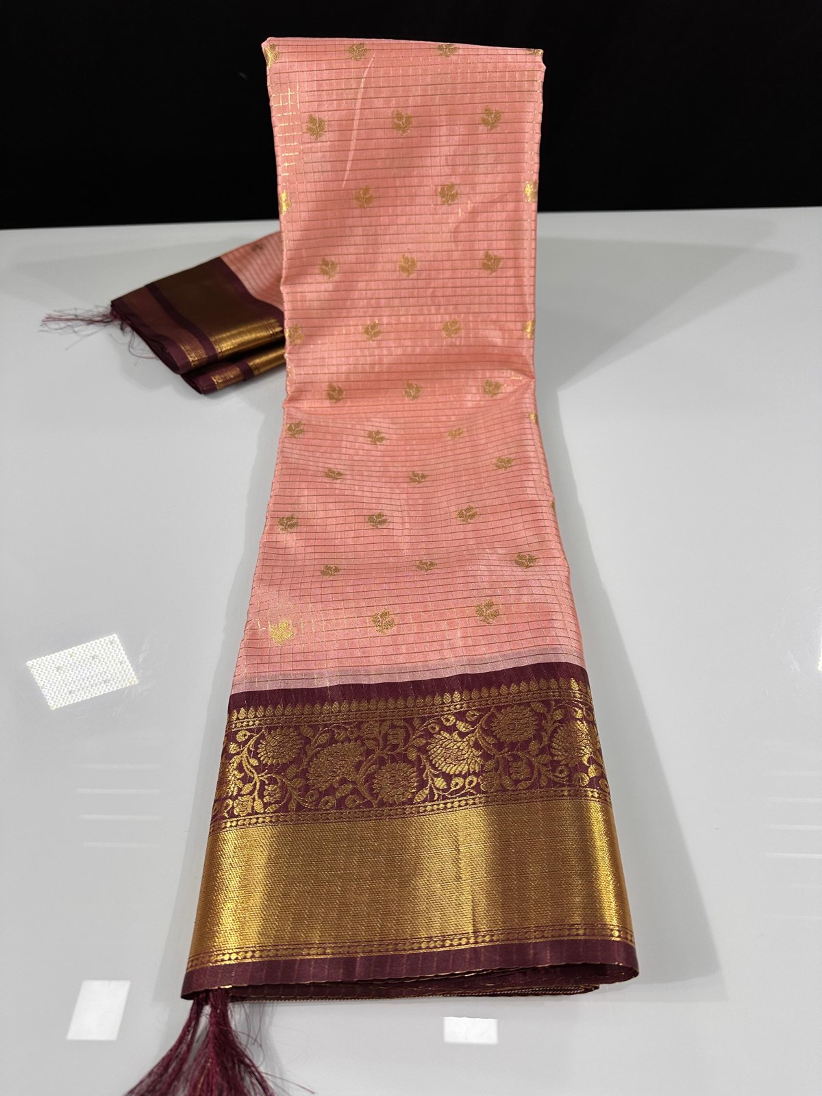 Classic Semi Gadwal Check Sarees