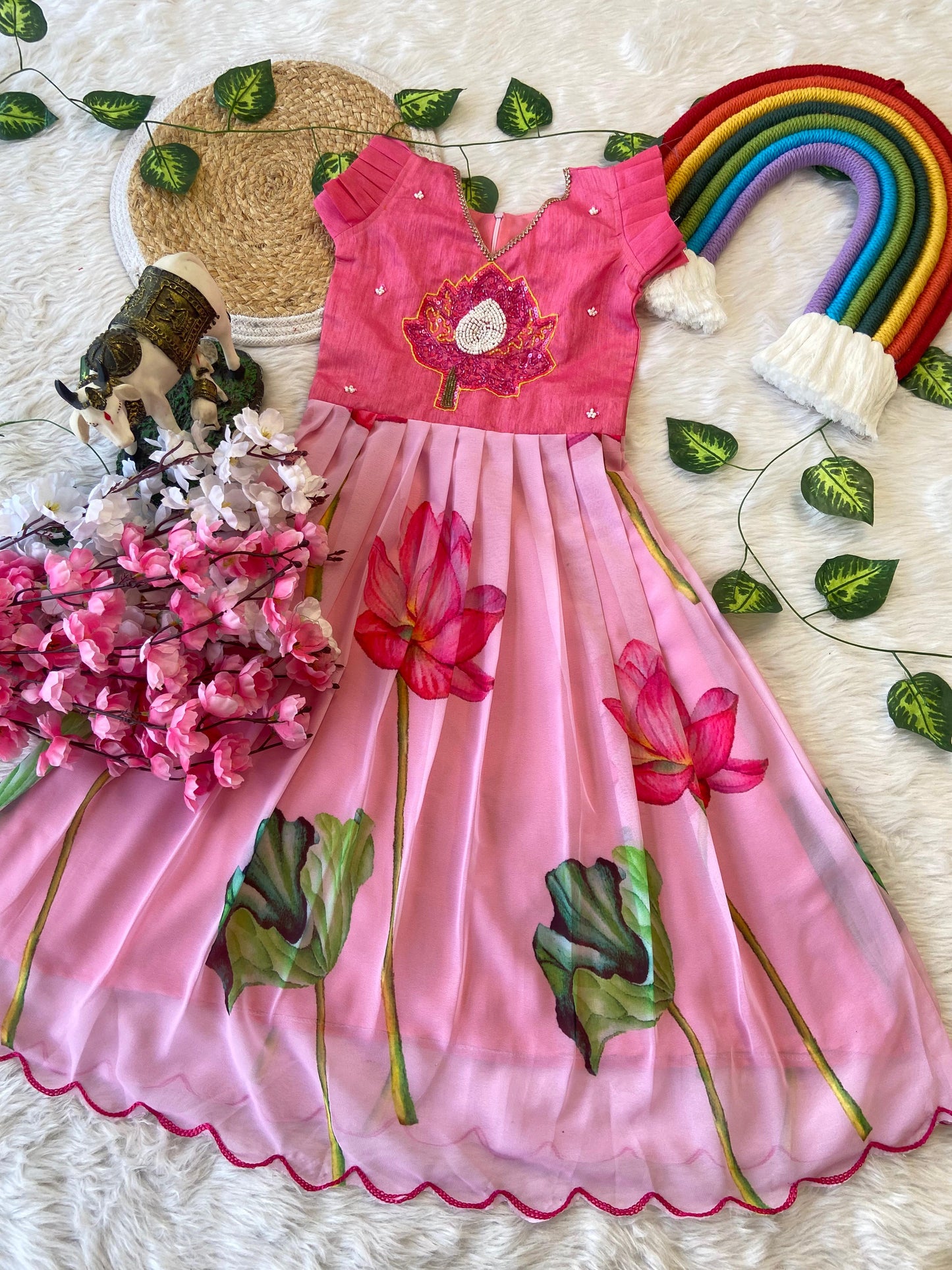 Lotus Kids Handwork Cute Gowns