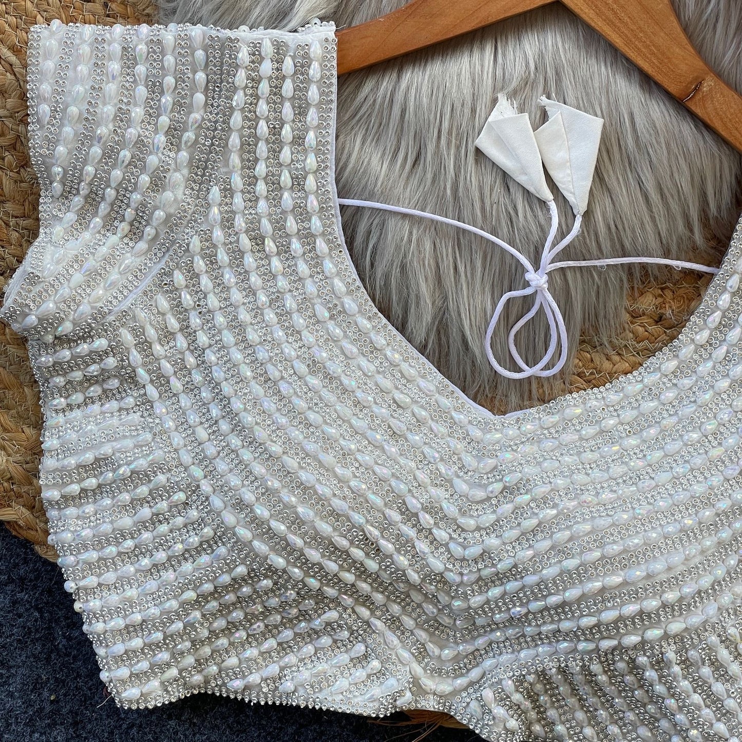 Pearl Stitched Blouse premium