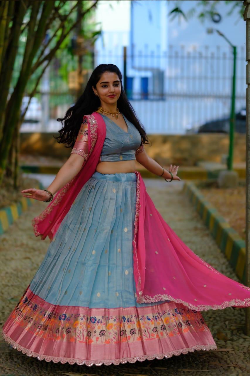 Zari Doriya paithani lehengas