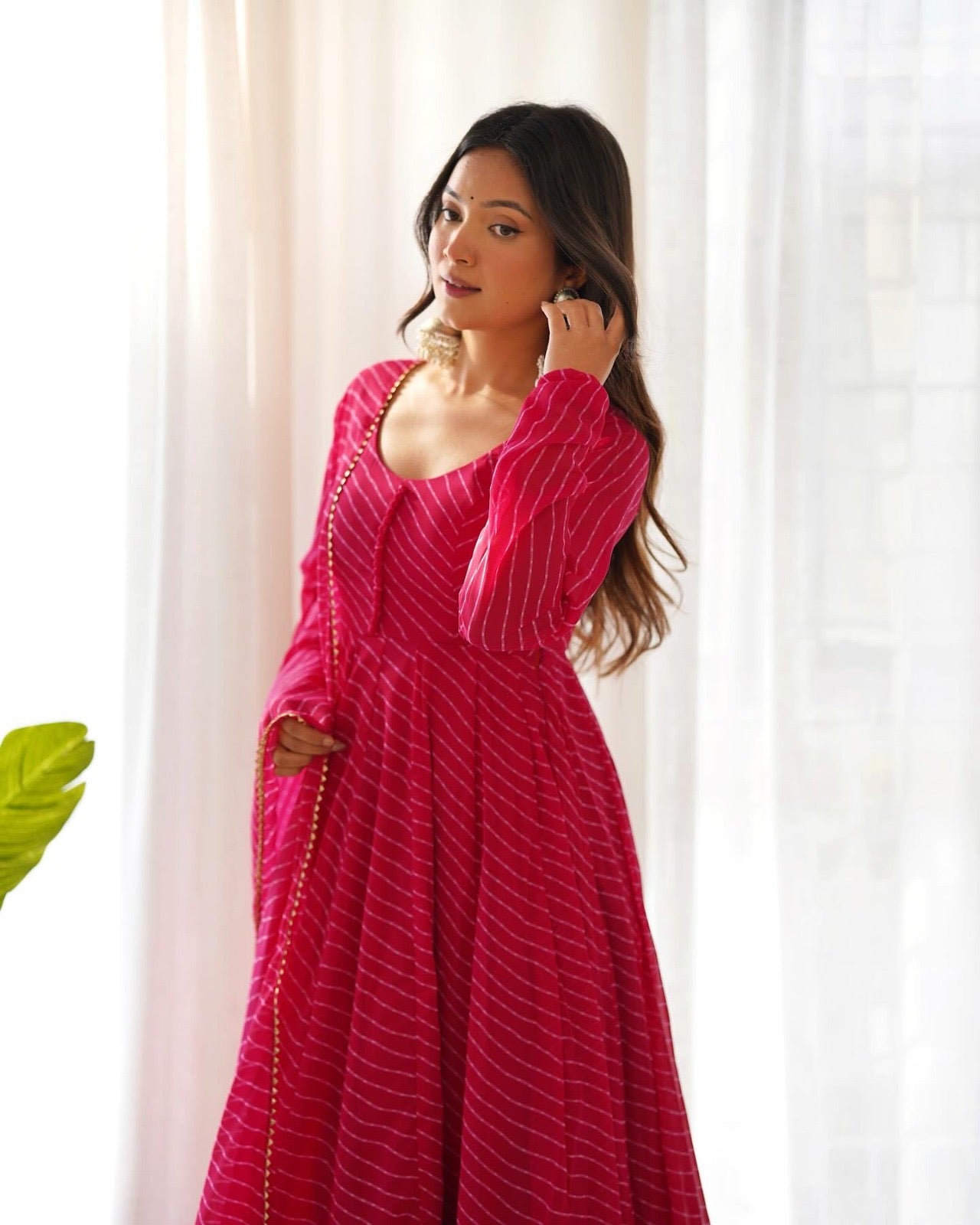 Laheriya Print Gowns fully Stitched
