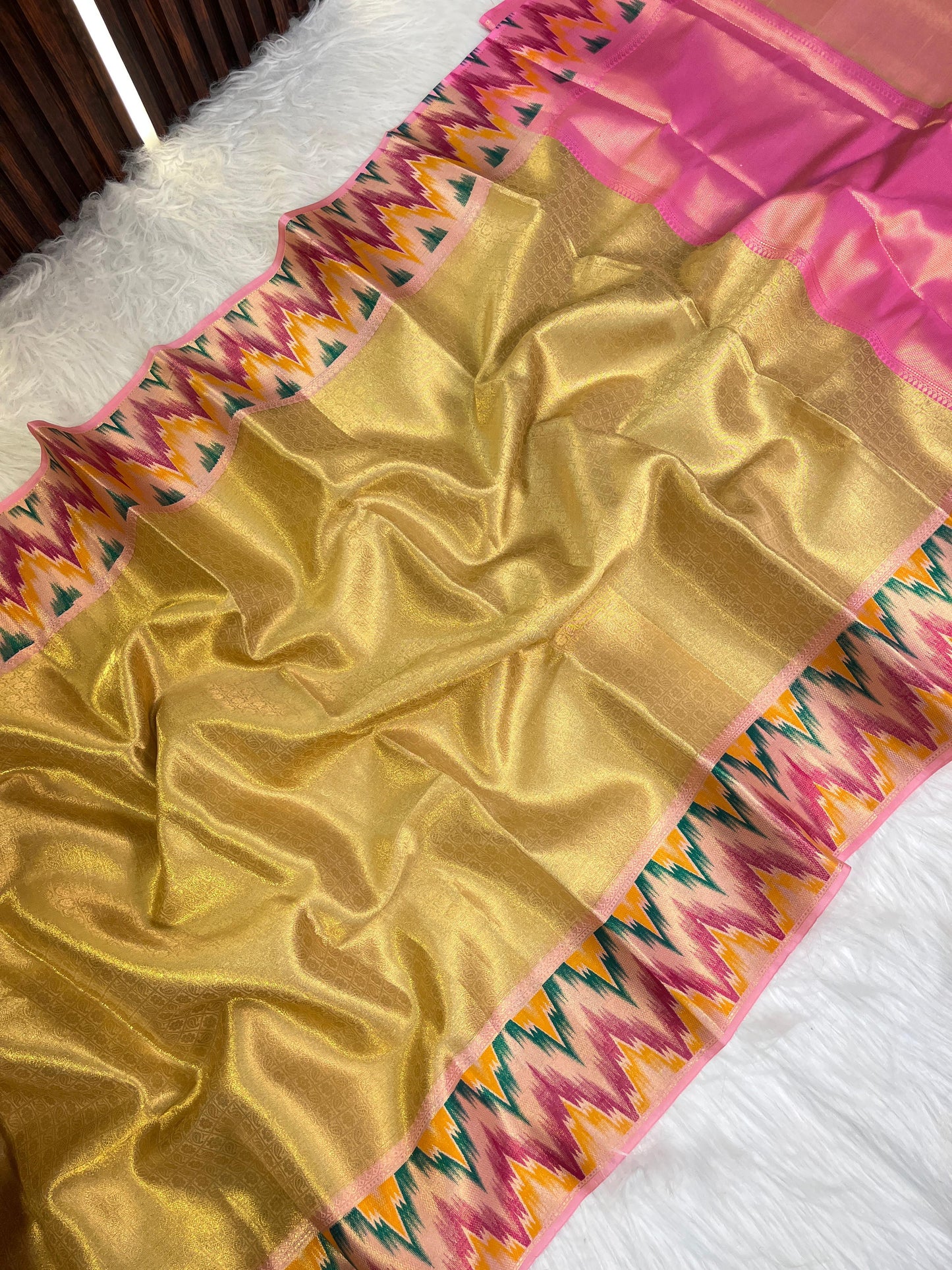 Banarasi Kanjeevaram tissue silk saree