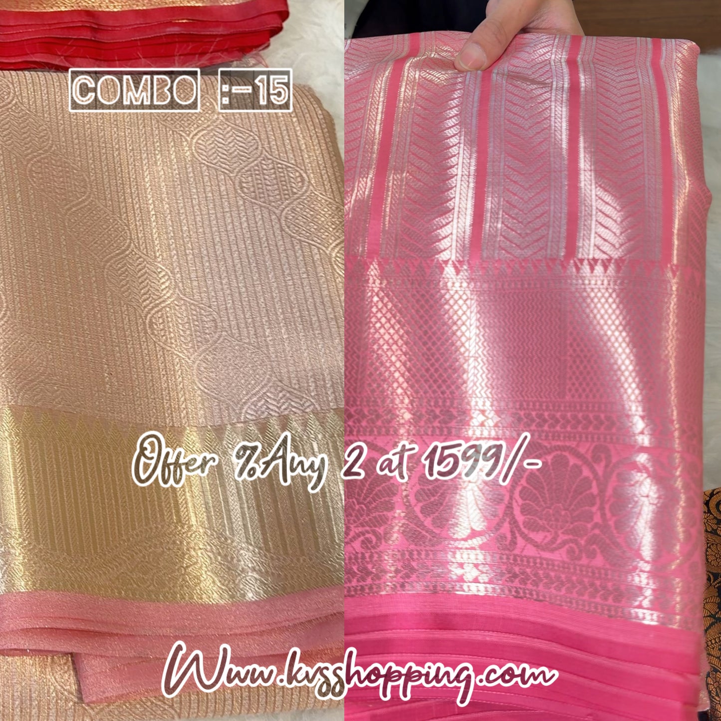 Pick any 2 Sareea at 1599/- Banarasi