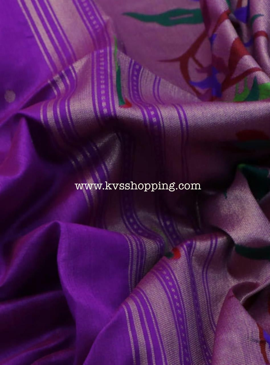 Meena Paithani Traditional Muniya sarees Classic (Celebrate inspired)