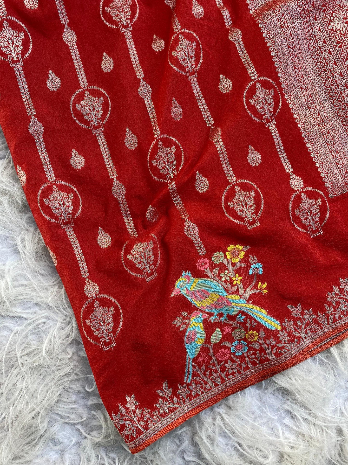 Georgette saree luxe new colour