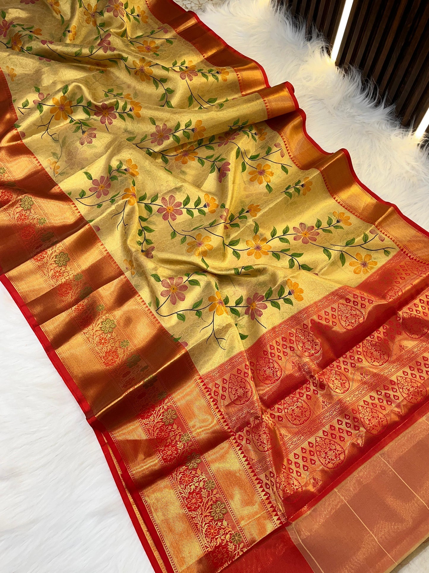 Banarasi Budget Flower Saree