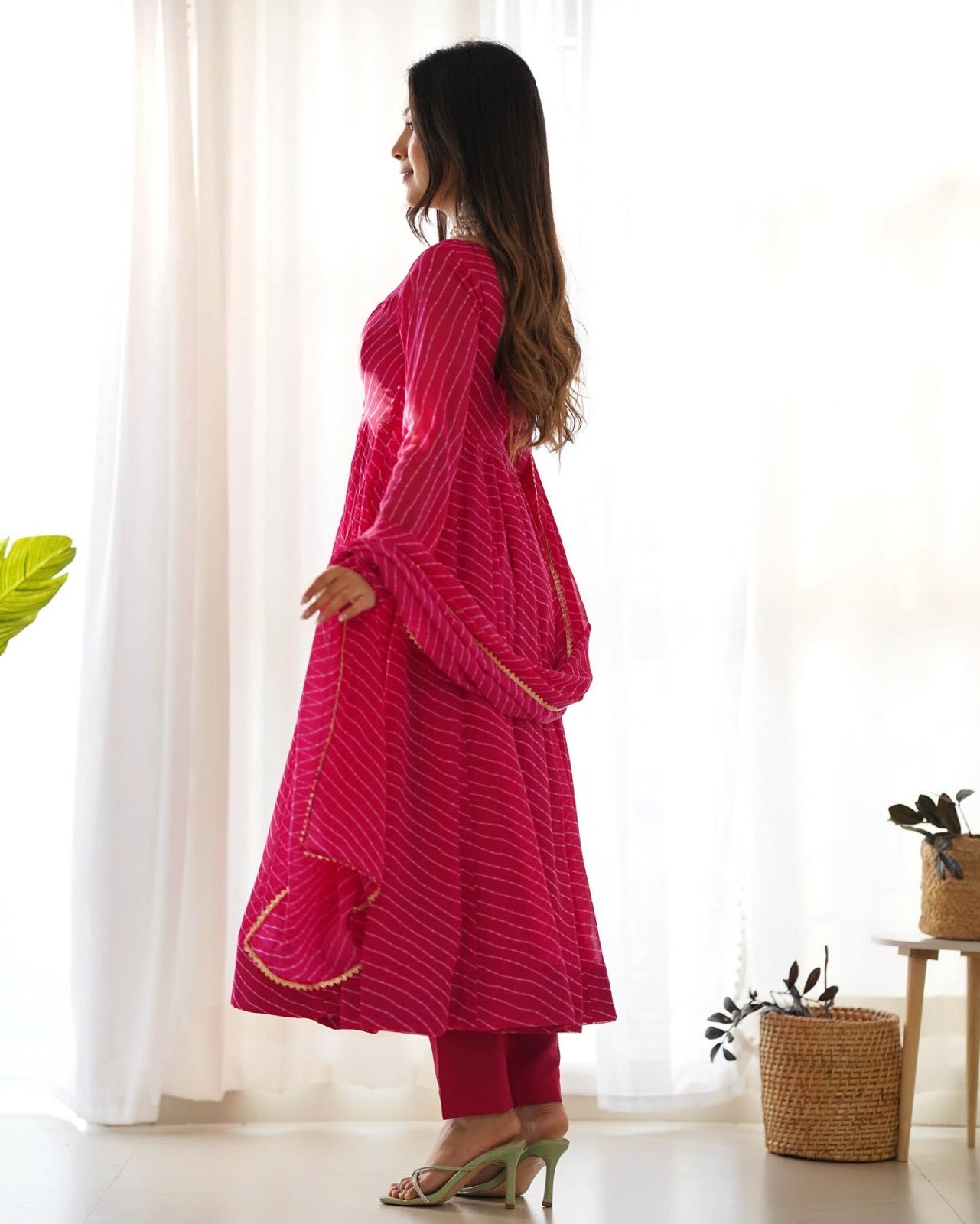 Laheriya Print Gowns fully Stitched