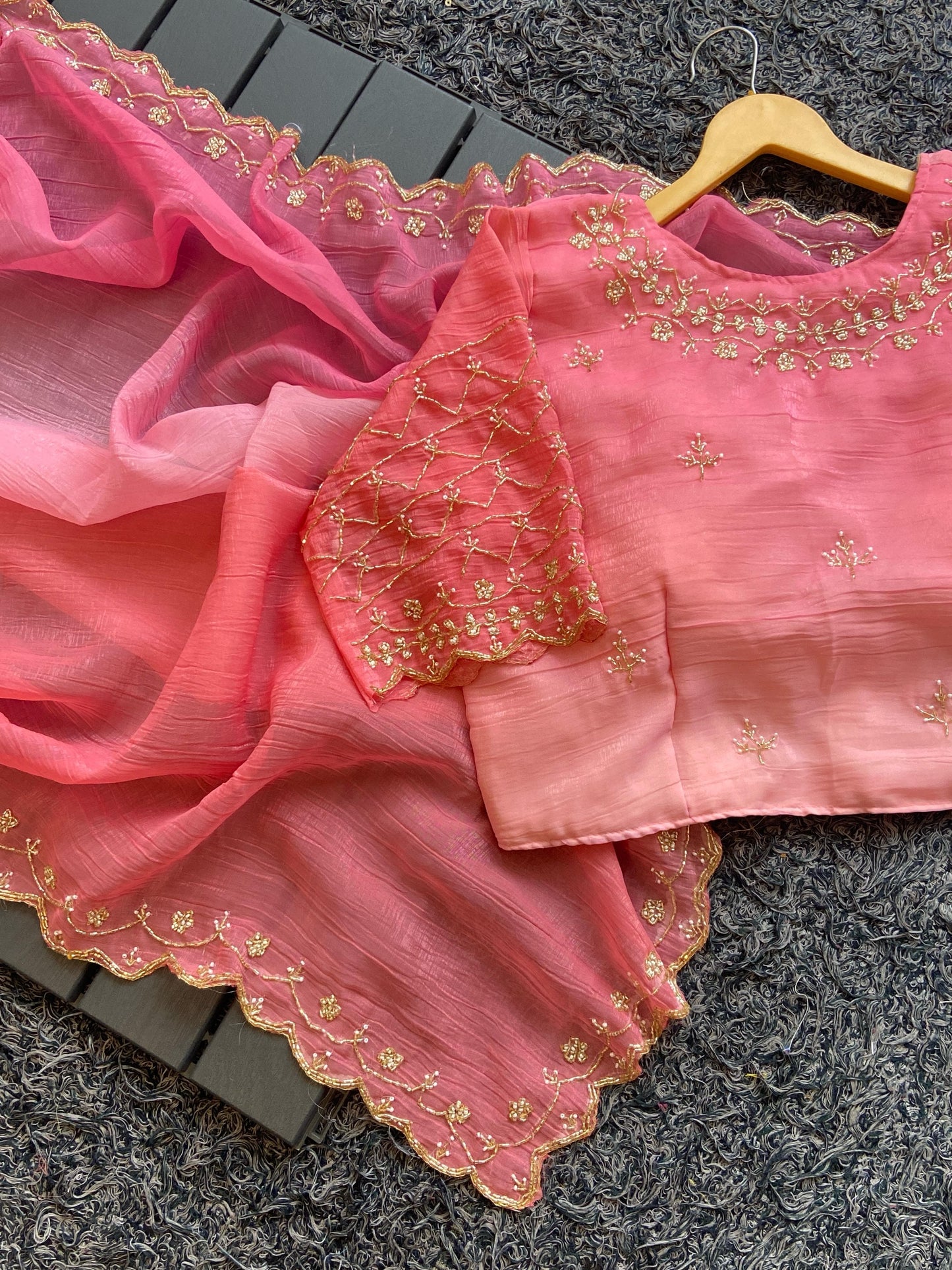 Handcrafted Luxe Stitched Work Blouse Sarees
