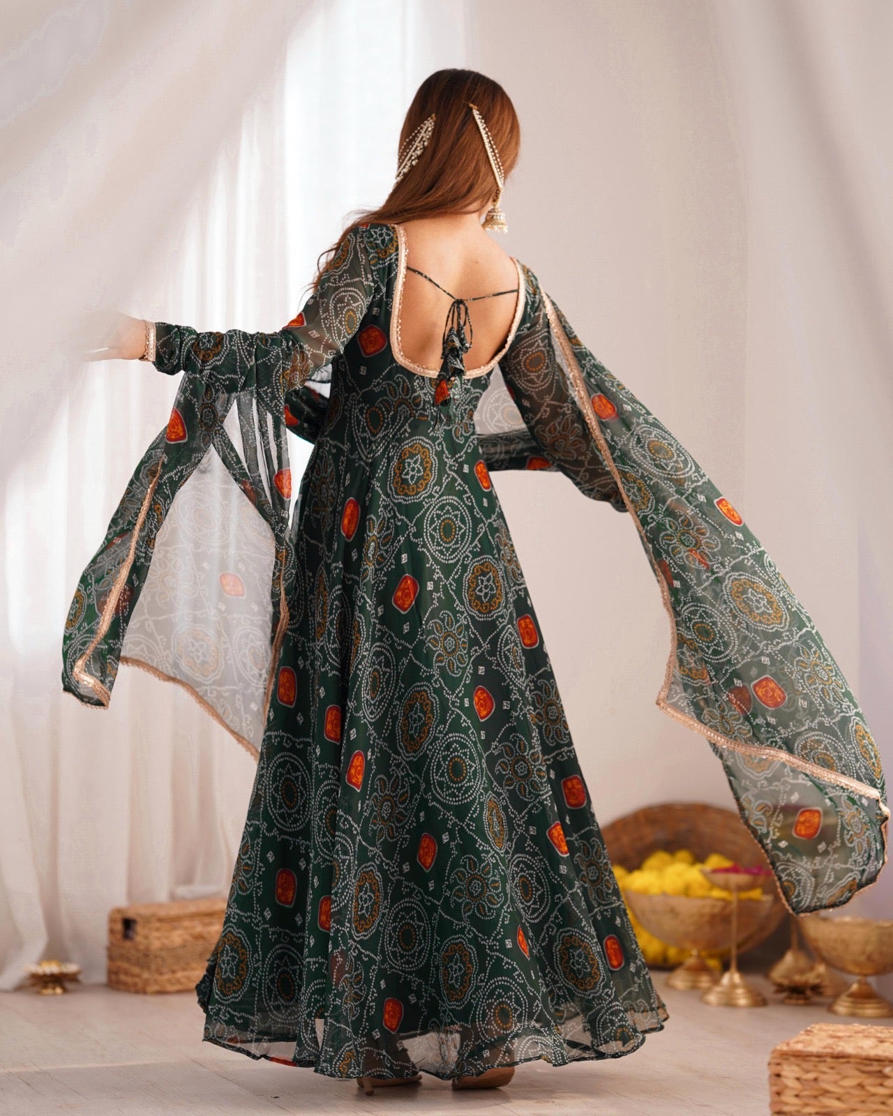 Full long frocks/ gowns chiffon