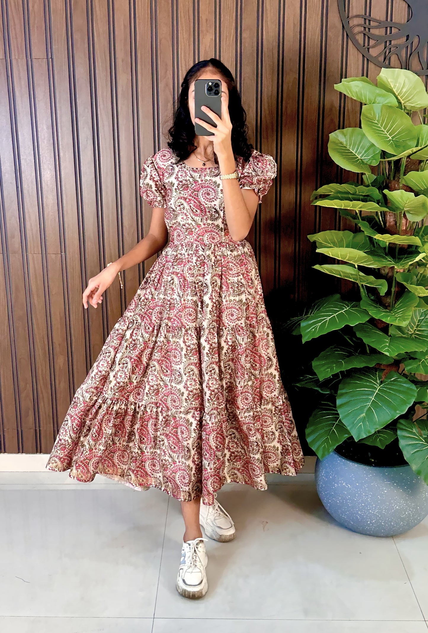 Cotton Silk Printed Gowns