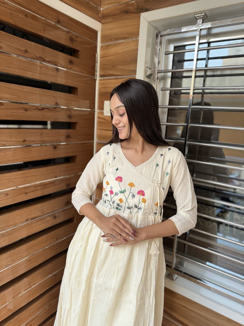 Summer Pure Khadi Cotton Gown