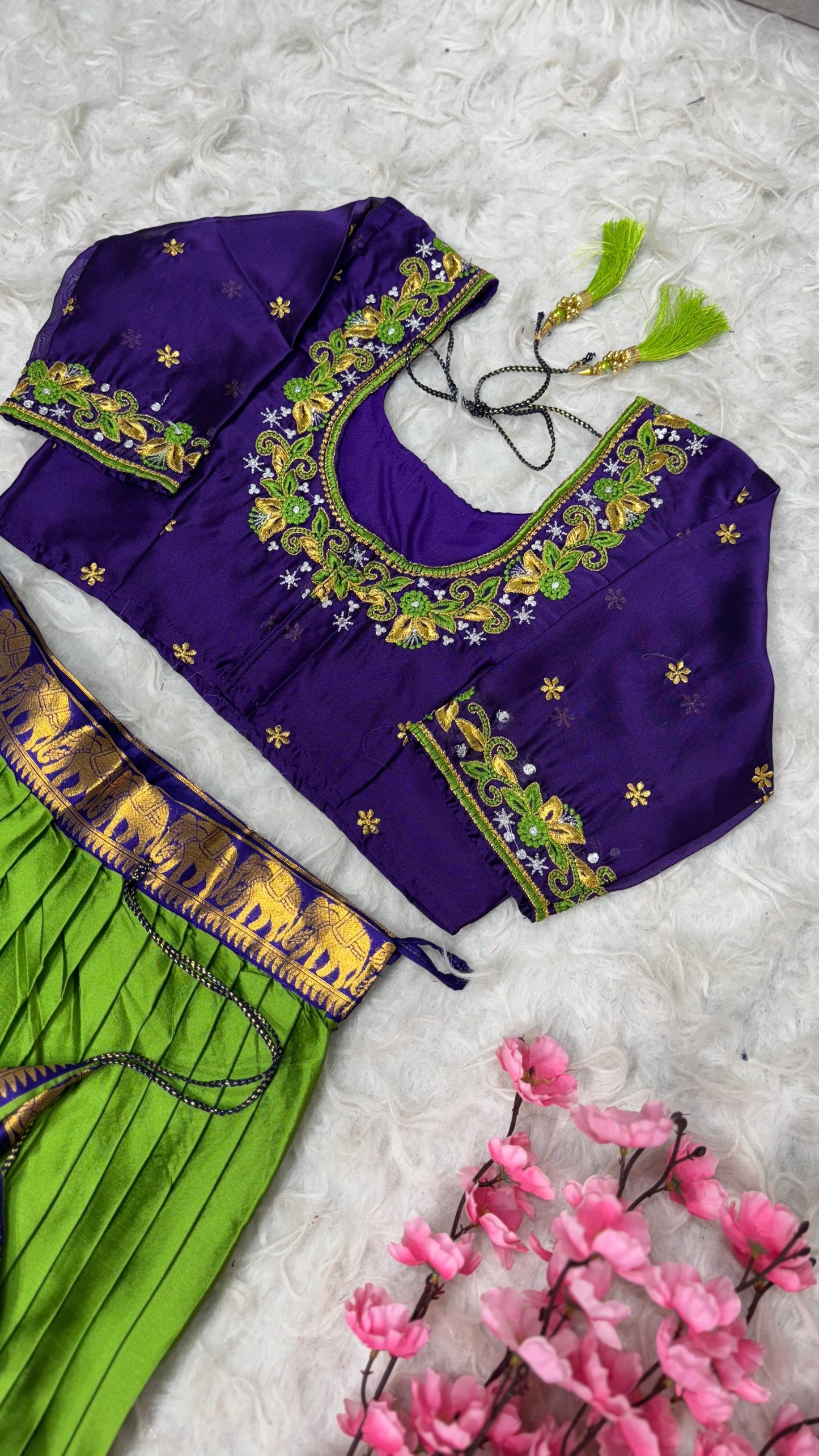 Kanchipuram Fully Work Lehenga