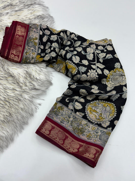 Kalamkari Magalkari viscous silk saree budget