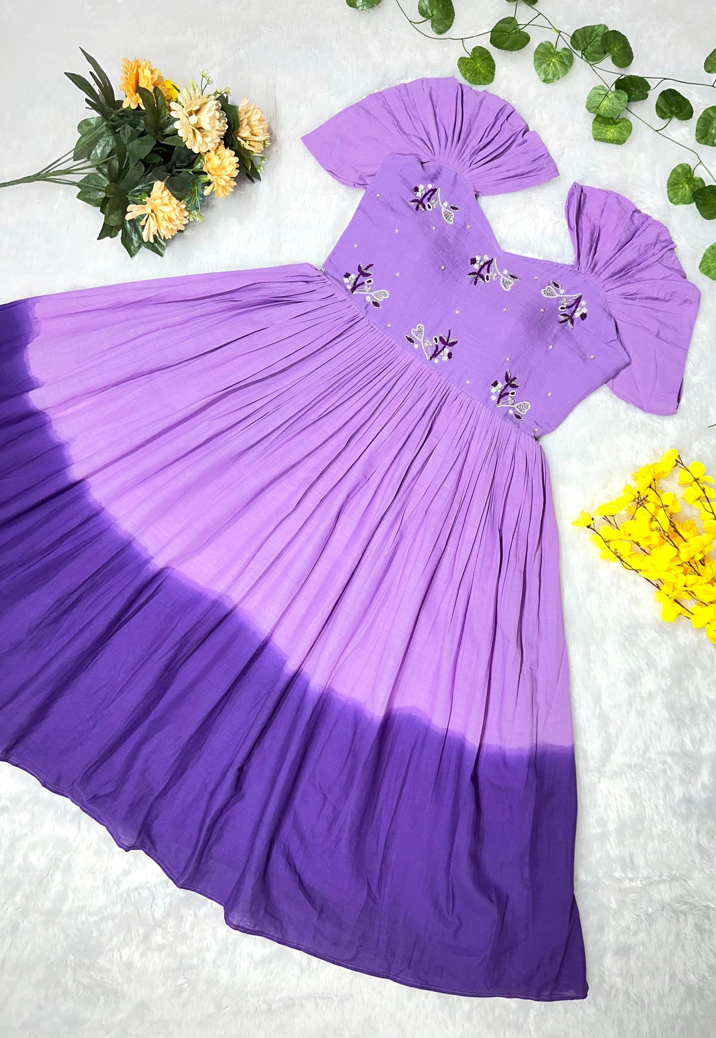Purple Love Handwork Gowns