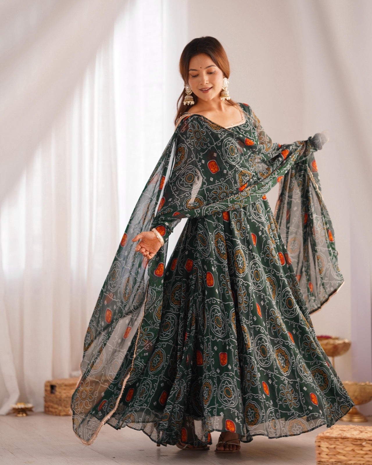 Full long frocks/ gowns chiffon