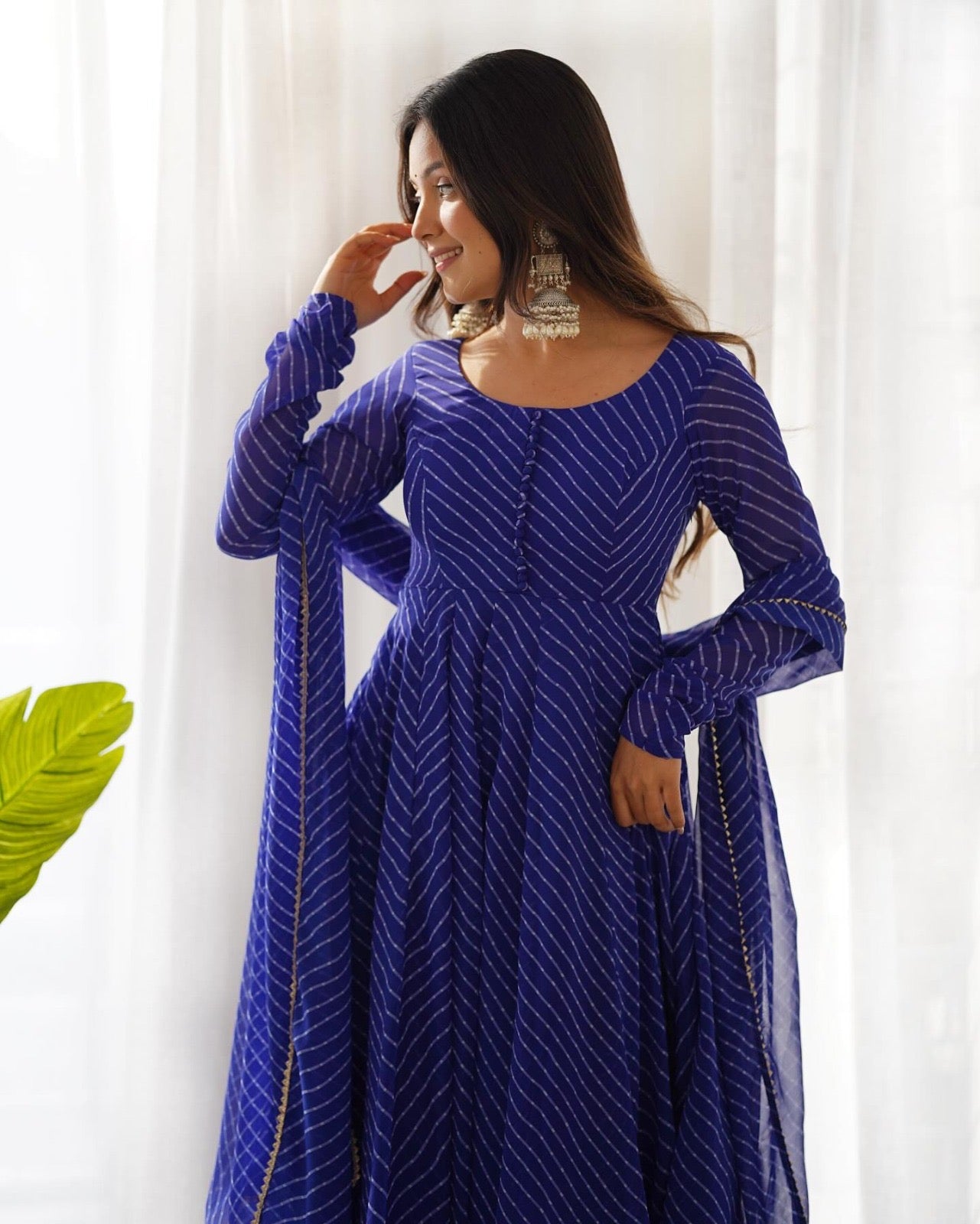 Laheriya Print Gowns fully Stitched