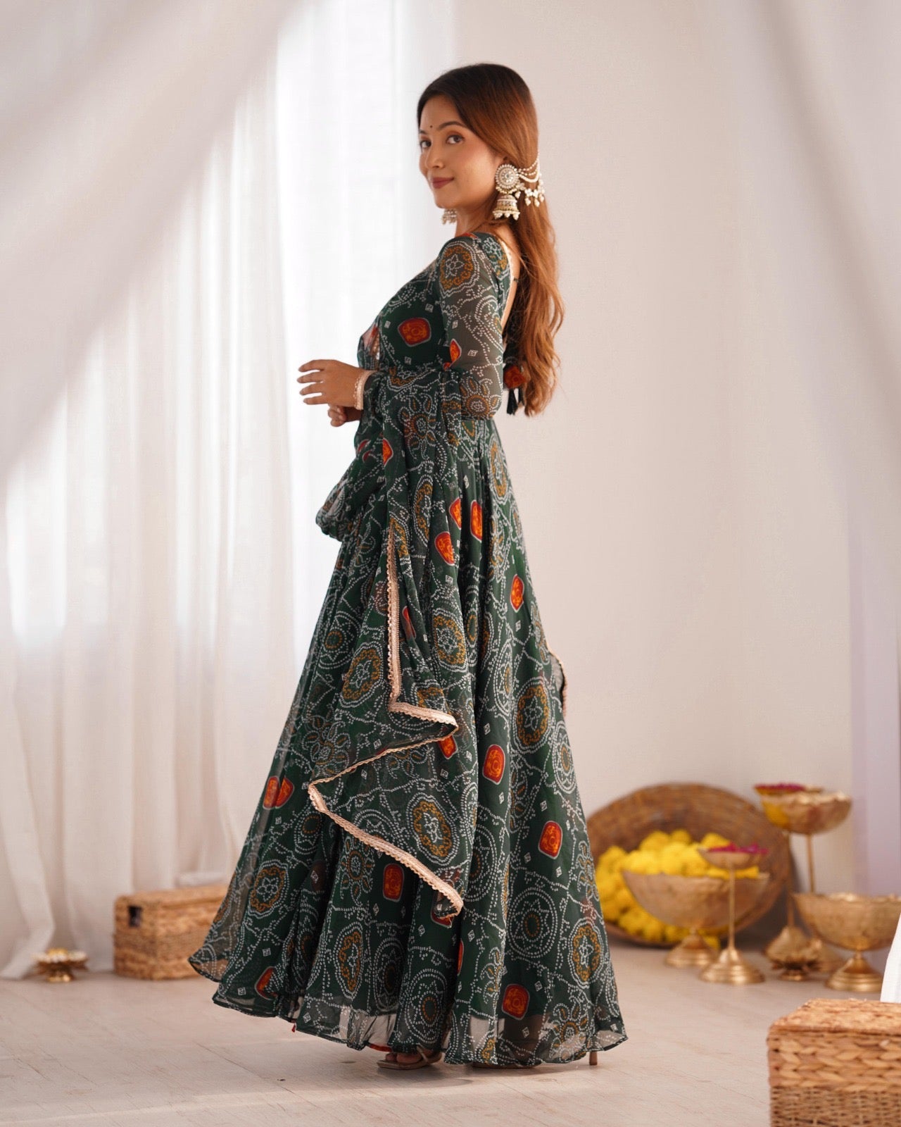 Full long frocks/ gowns chiffon