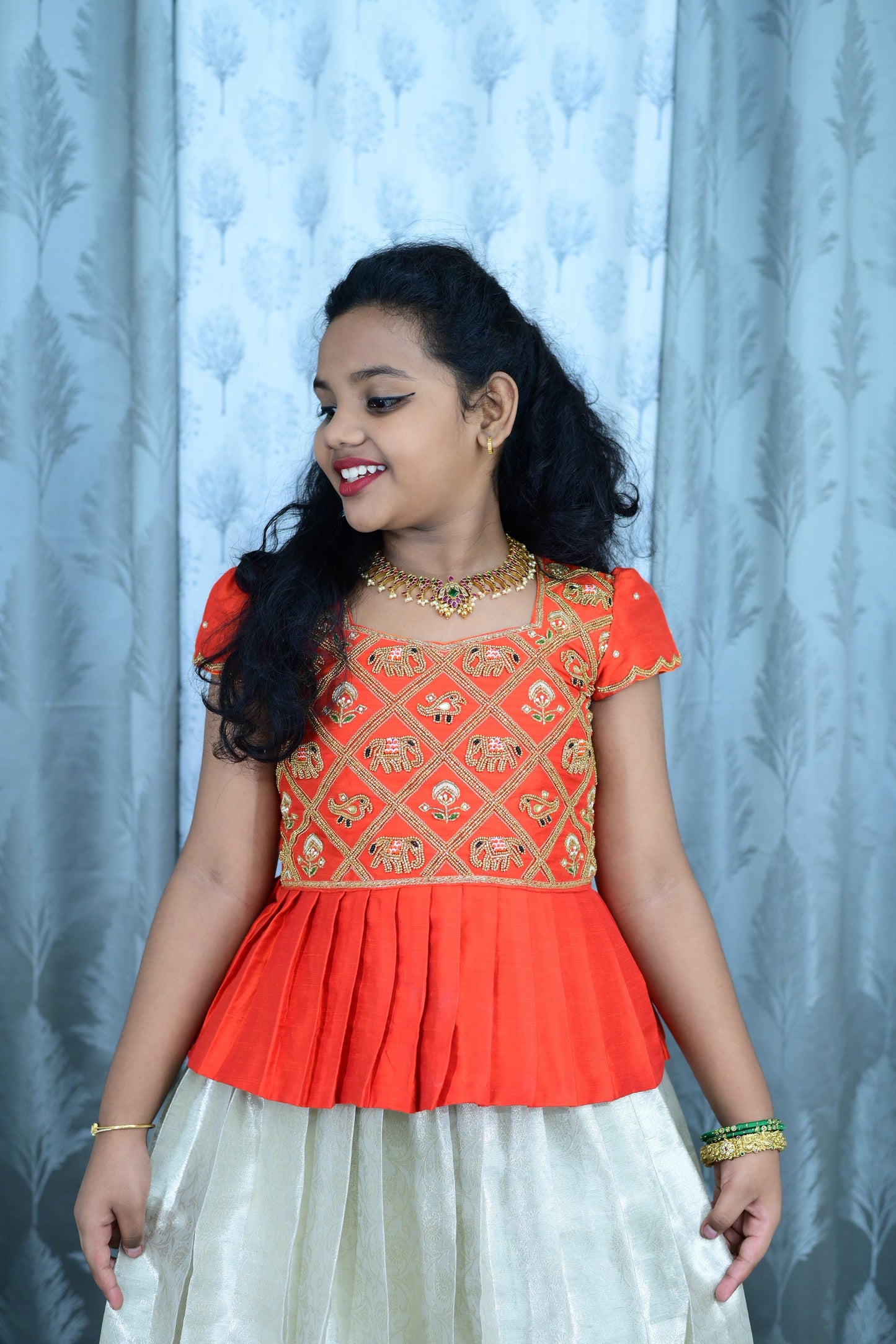 Poosa & Bead Maggam Work, Kids Sets