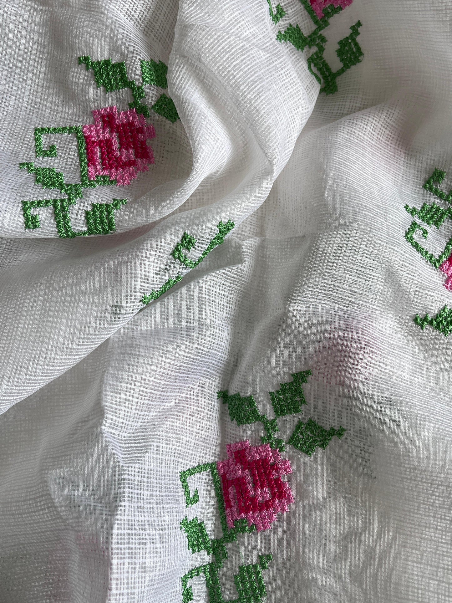 Kota doriya sraee with Desginer lace stitched blosue