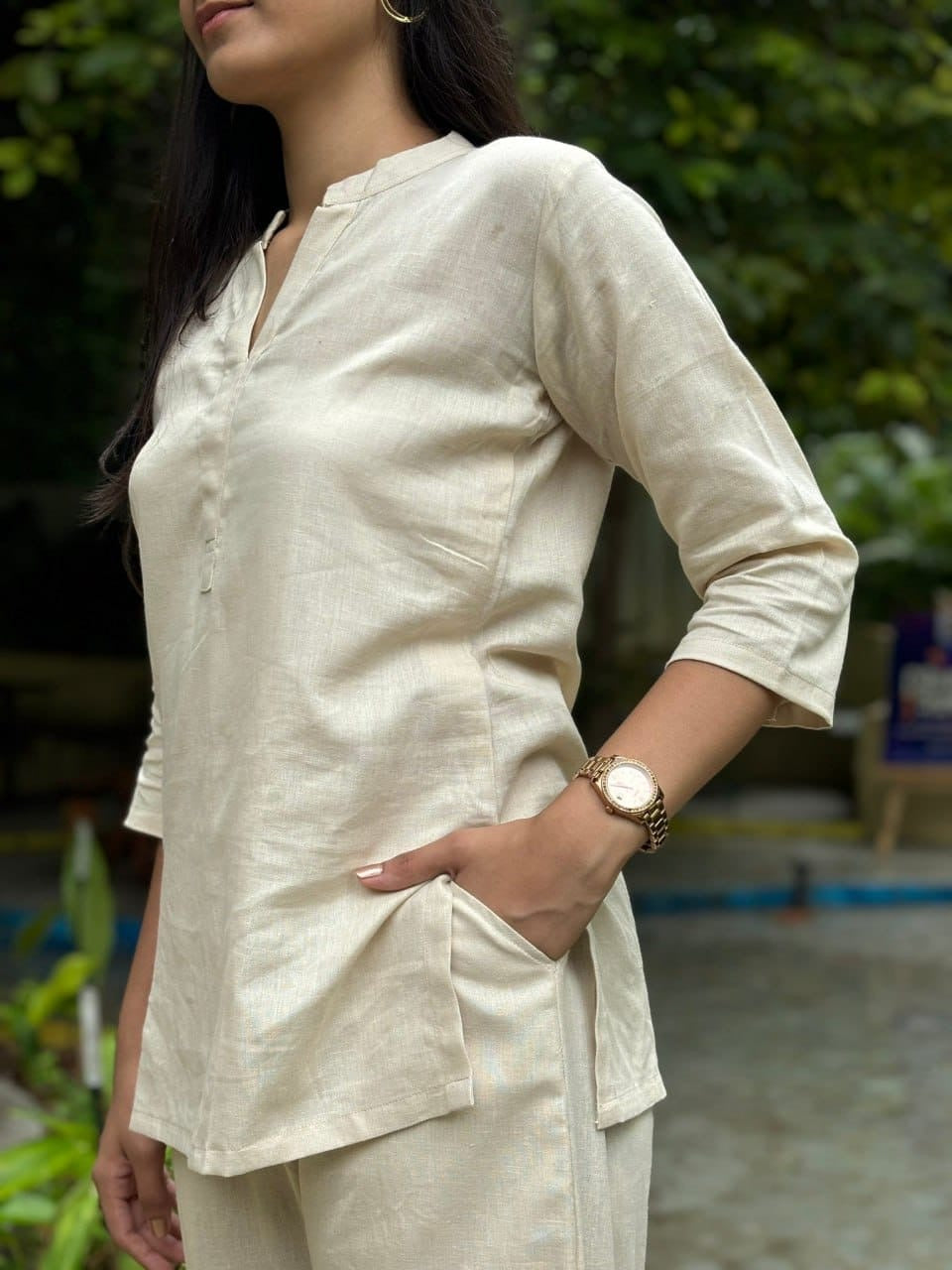 Pure Khadi Cotton set Cotton with pockets