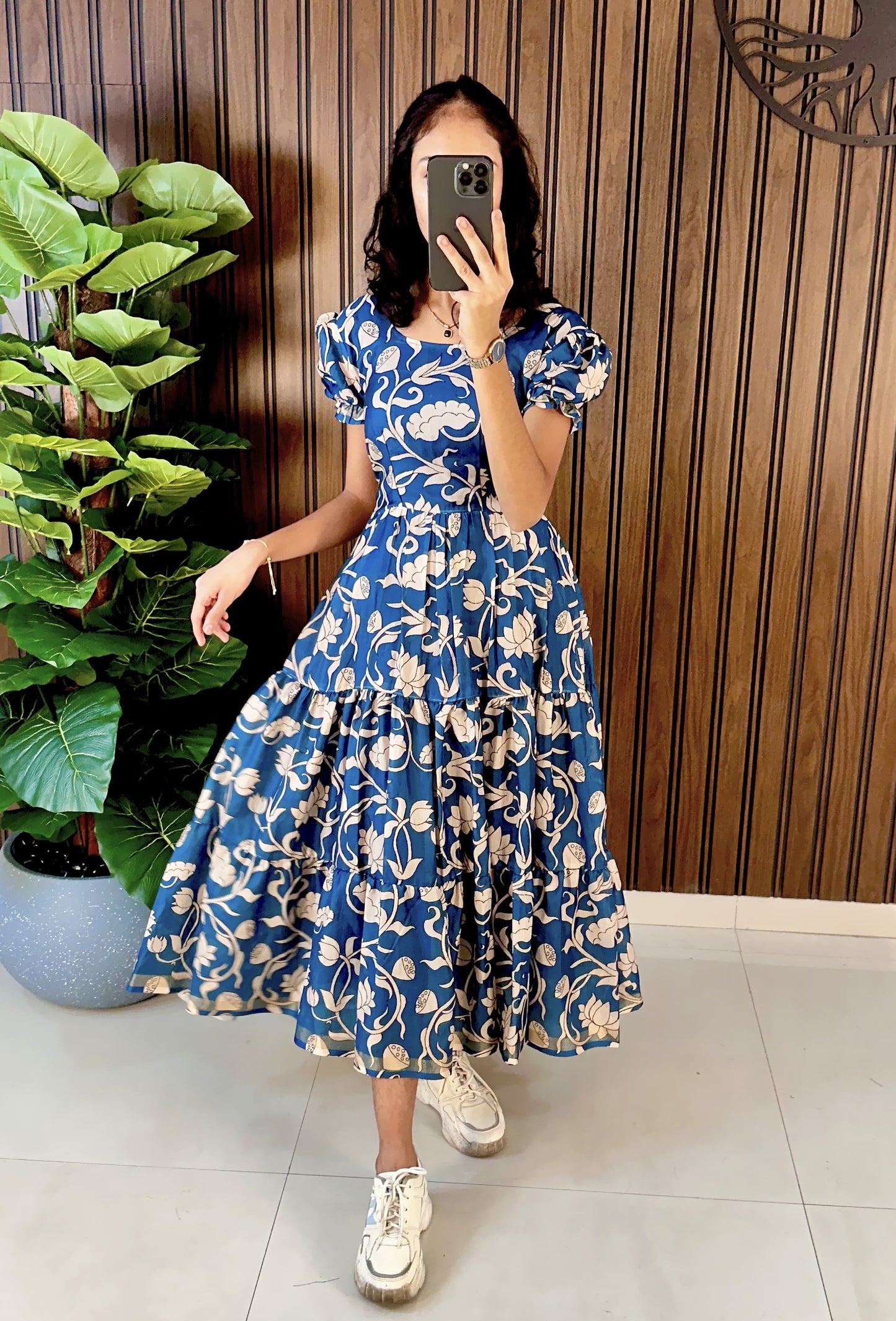 Cotton Silk Printed Gowns