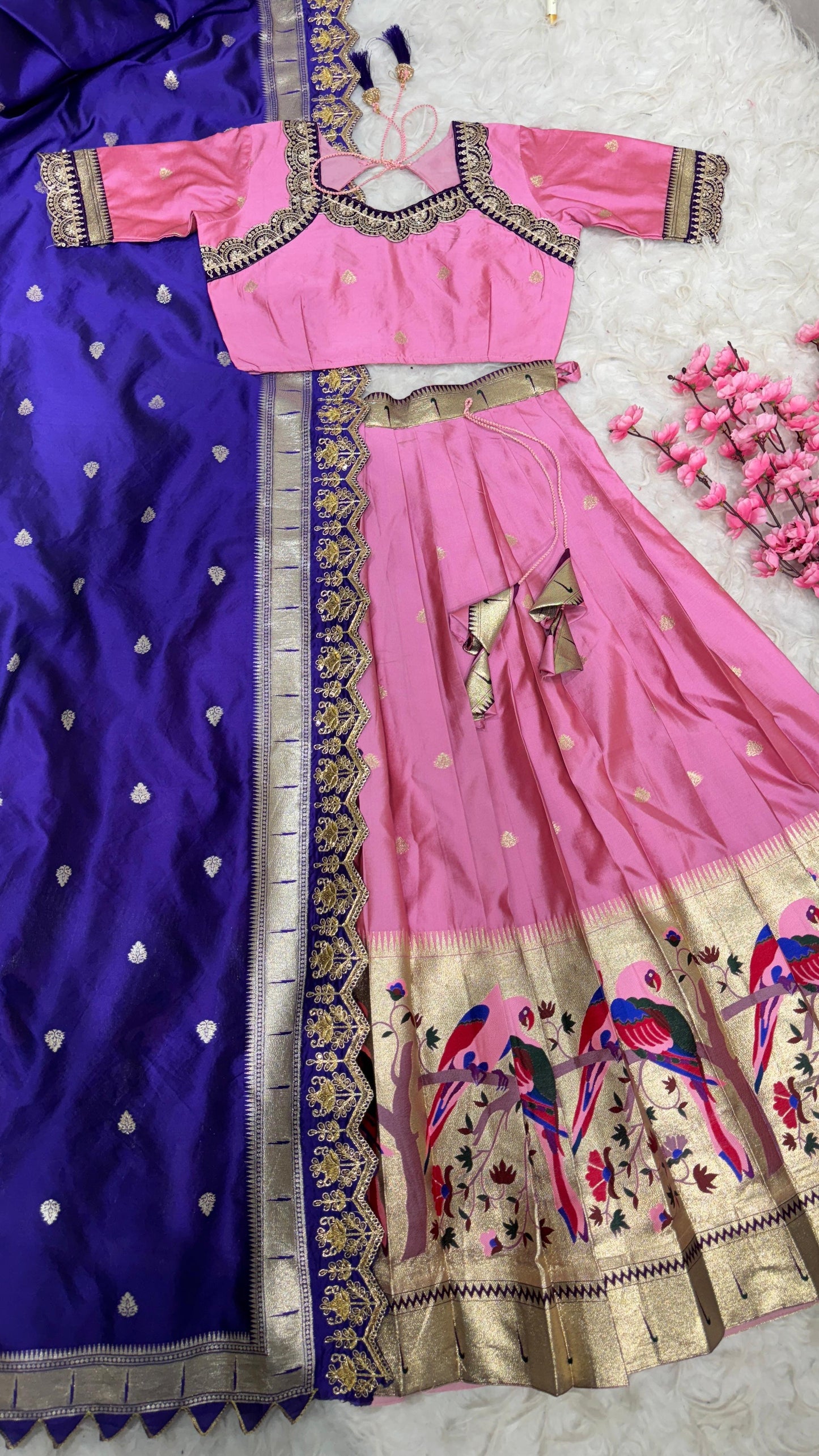 Exquisite Paithani Silk Lehanga