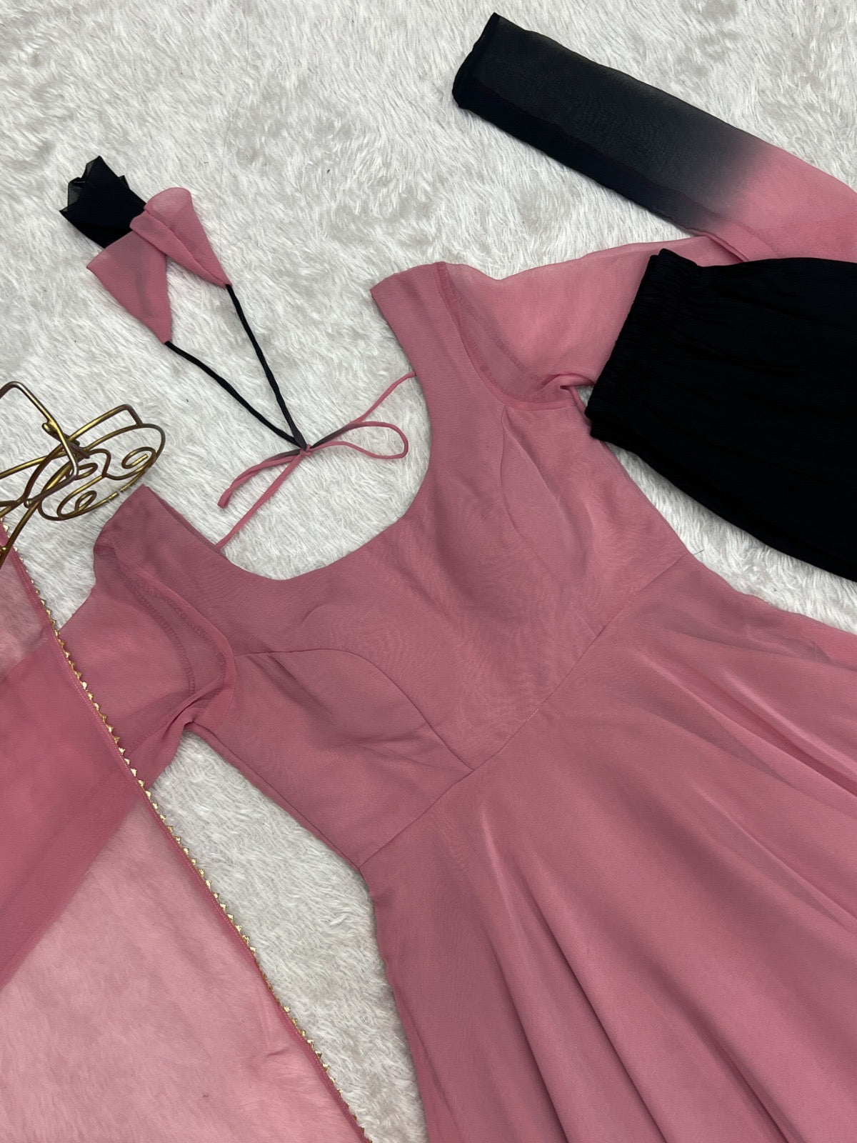 Rainbow Colour Anarkali Gowns