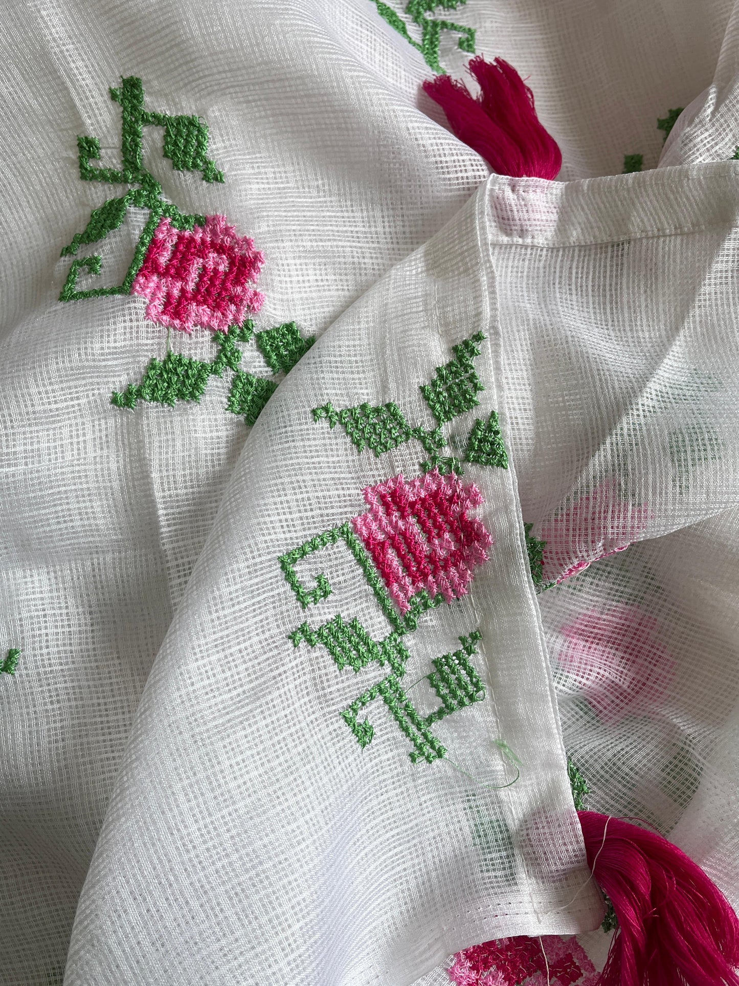 Kota doriya sraee with Desginer lace stitched blosue