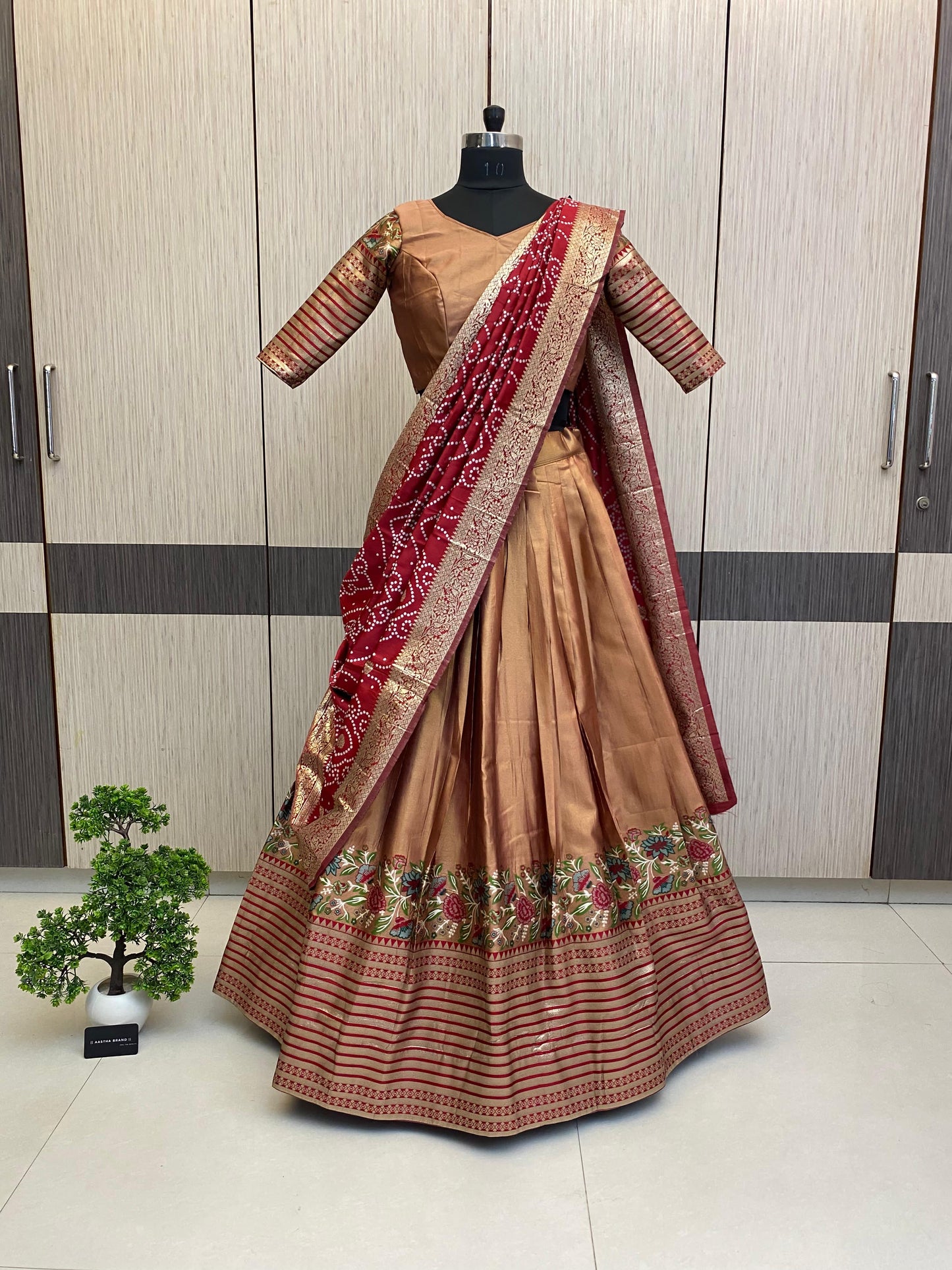 Tissue Paithani Desginer Lehenga