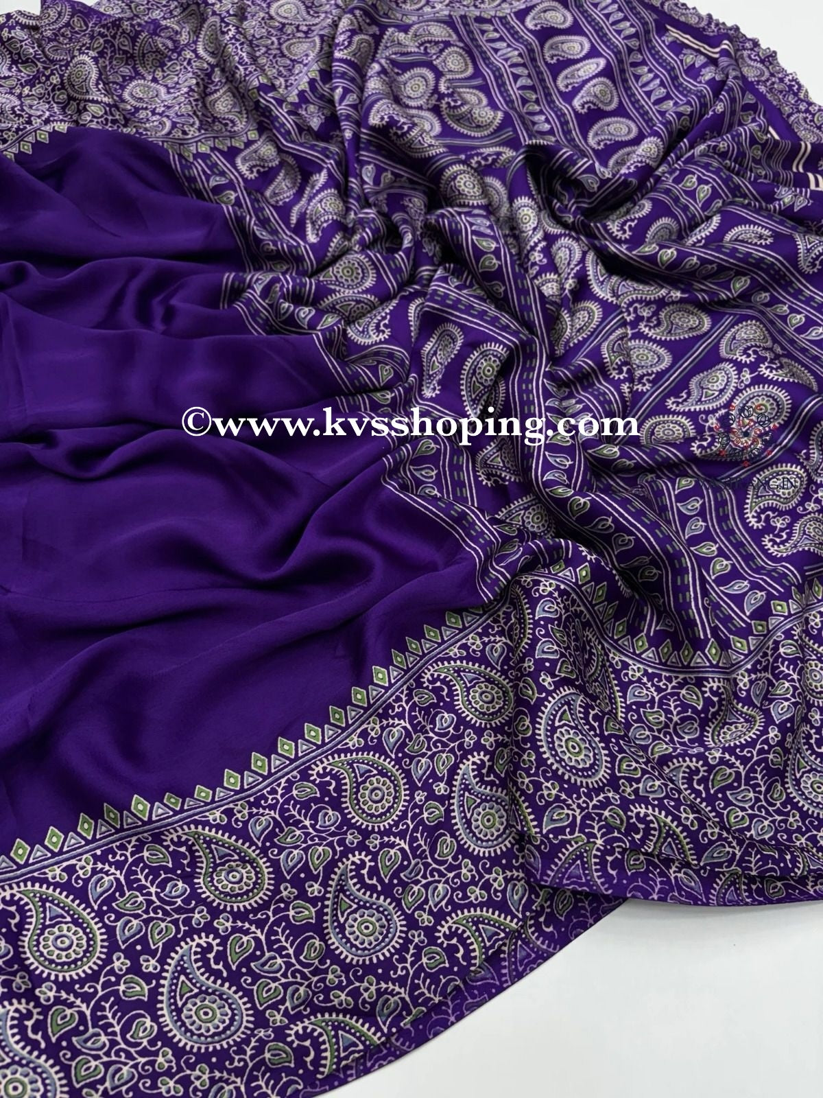 Pure Soft crepe lightweight, Ajrakh Saress