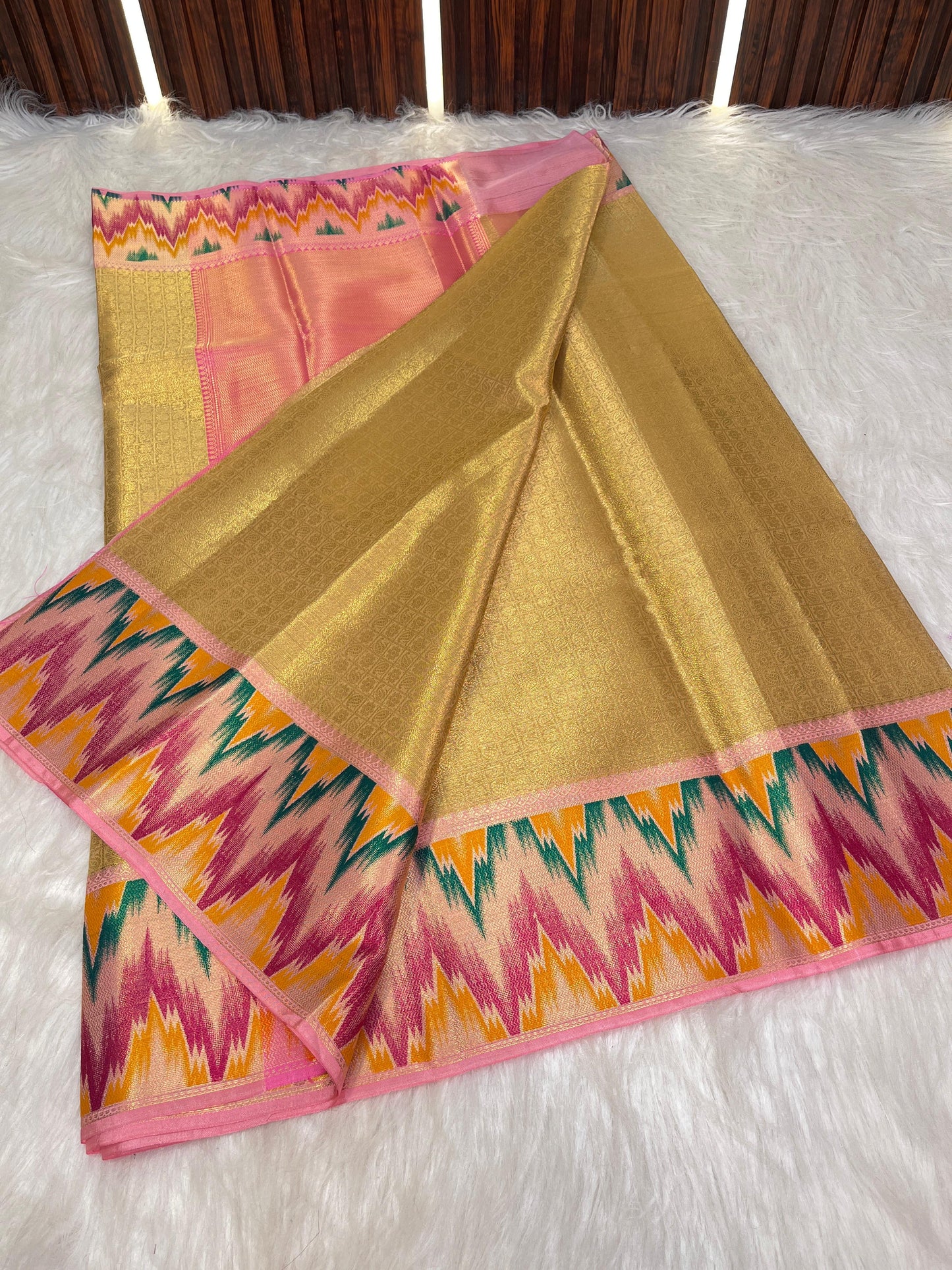 Banarasi Kanjeevaram tissue silk saree