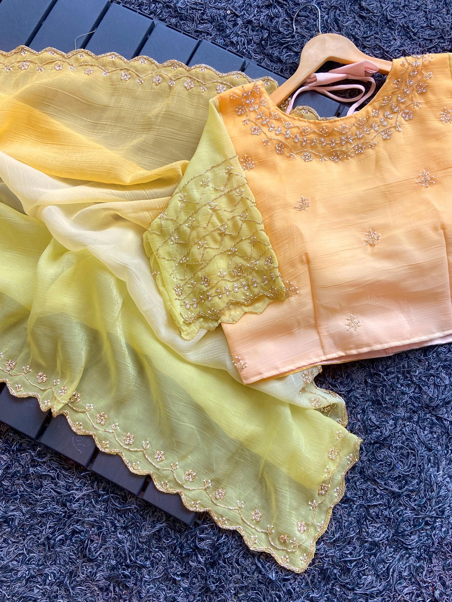 Handcrafted Luxe Stitched Work Blouse Sarees