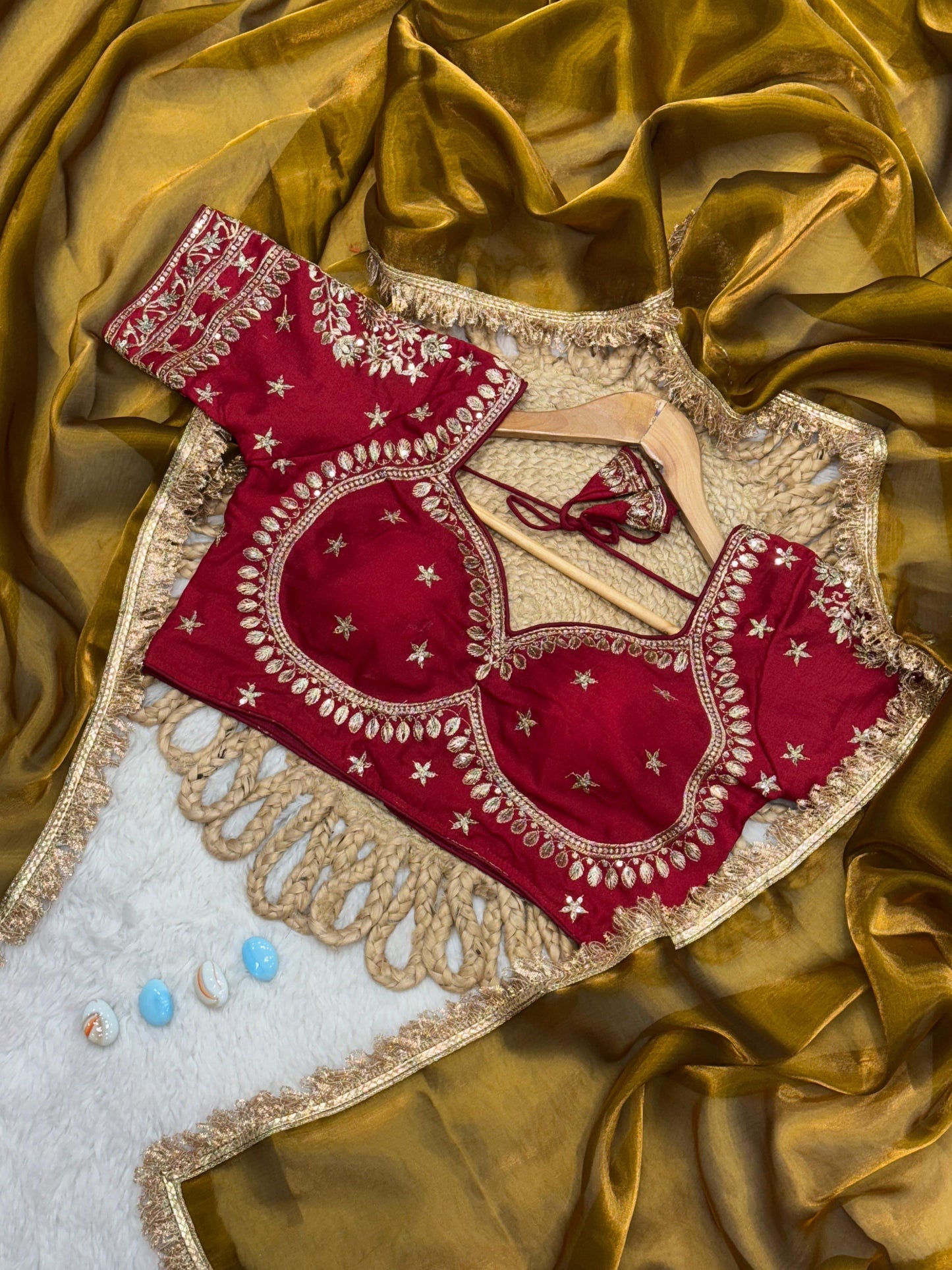 Jimmy choo saree with stitched blouse