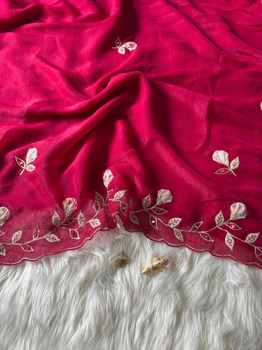 Soft Crunchy crush Stitched Saree blouse