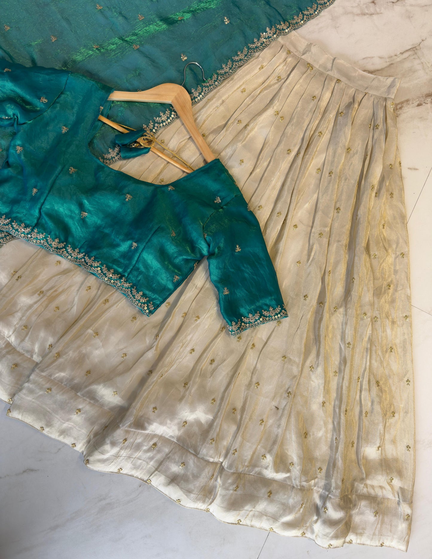 Tissue silk Lehenga set