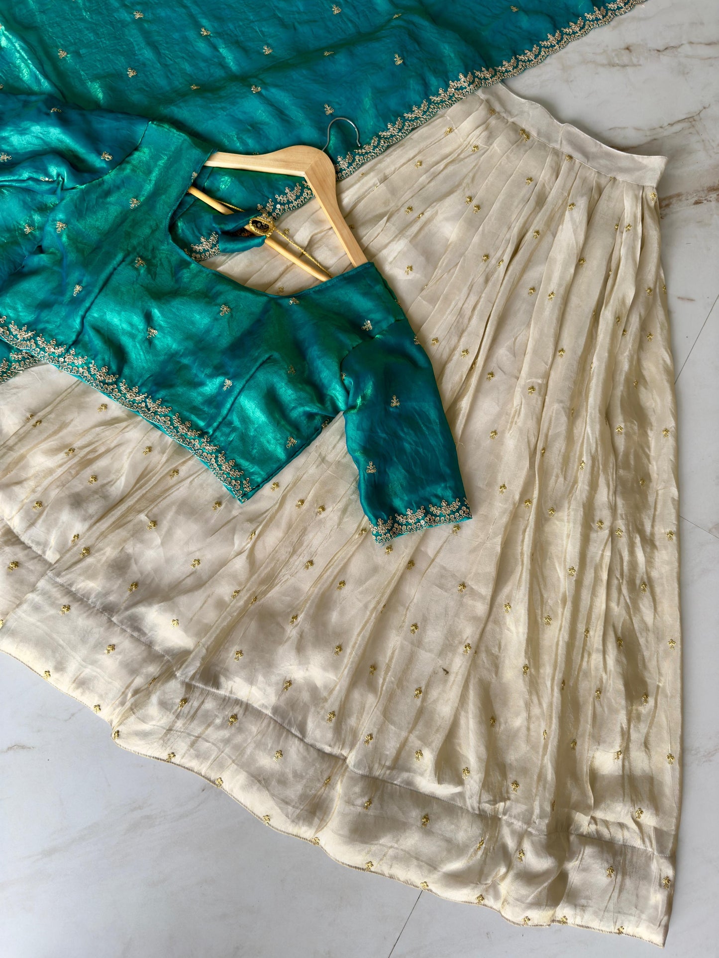 Tissue silk Lehenga set