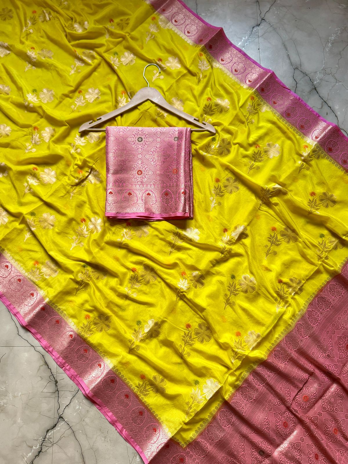 Semi Katan Silk Trendy Saree