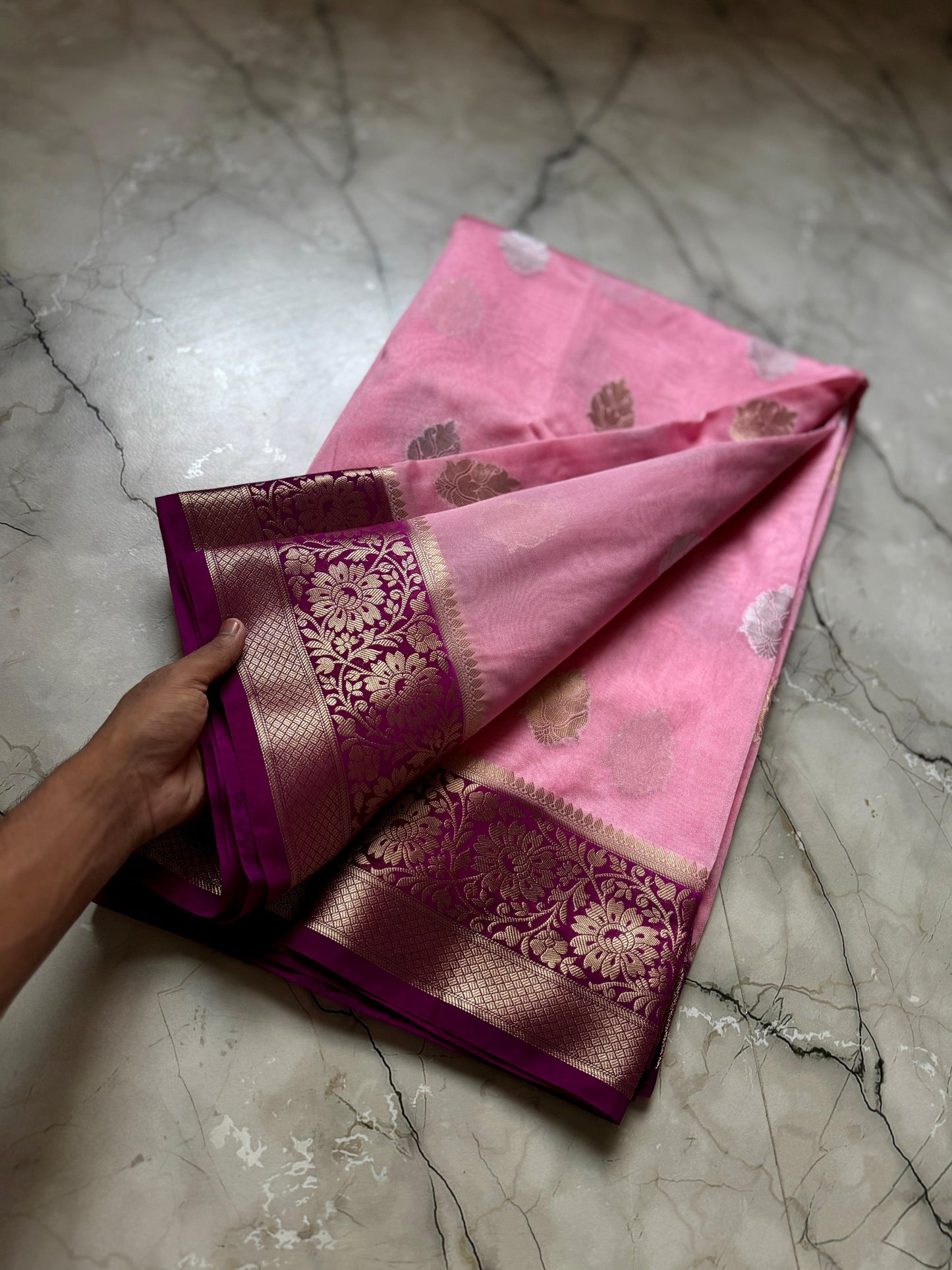 Banarasi Semi Georgette Trendy Saree