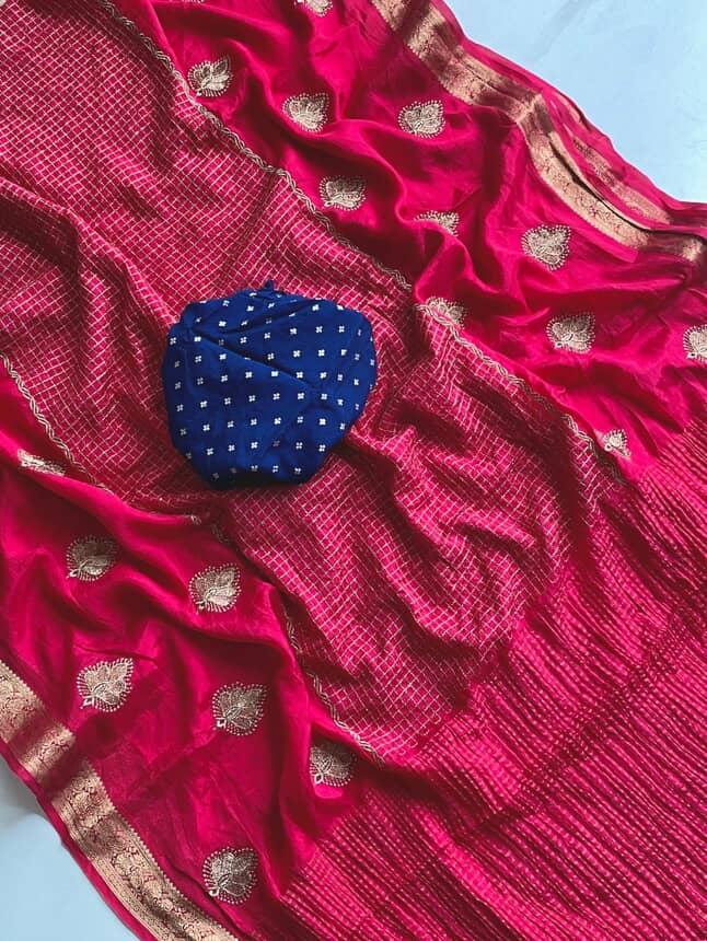 Pure Chinon Chiffon Luxe Sarees