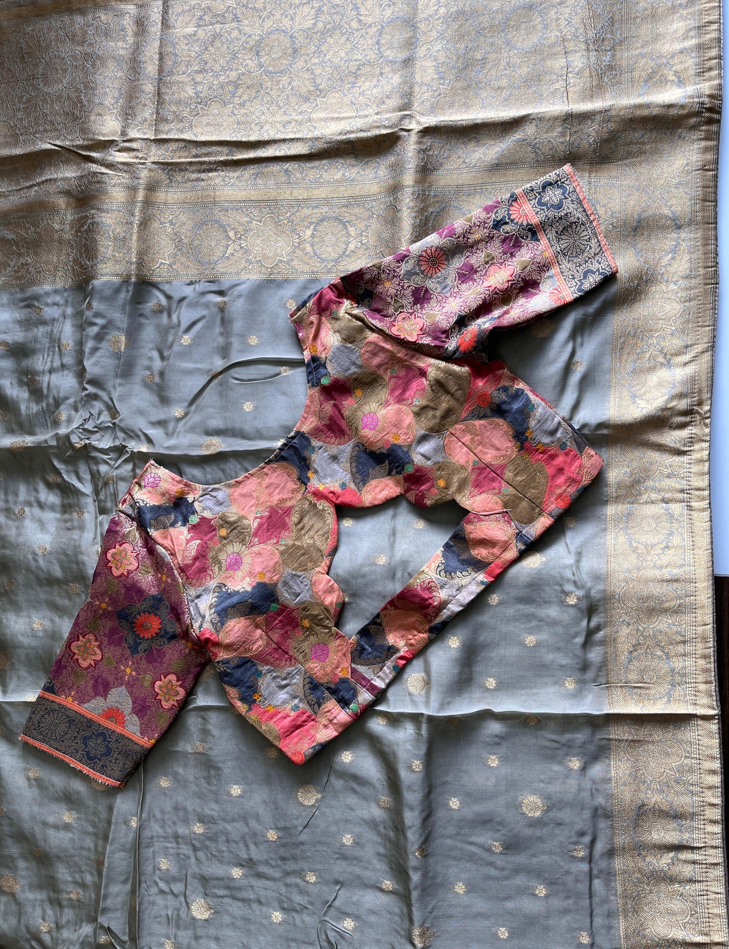 Banarasi Pattu luxe saree with stitched Blouse